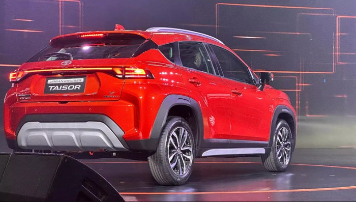 Toyota Urban Cruiser Taisor meluncur di India. Toyota Urban Cruiser Taisor meluncur di India.