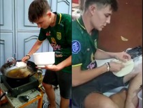 Wow! Para Bule Tampan Jualan Takjil Diburu Pembeli