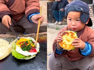 Keren! Bocah di China Ini Jago Bikin Sandwich Isi Telur