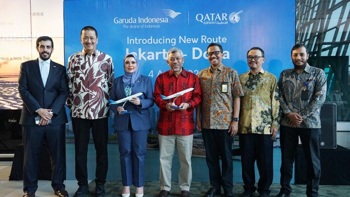 Garuda Indonesia resmikan penerbangan Jakarta-Doha