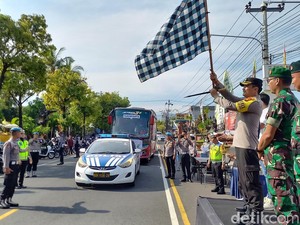 60 Pemudik di Buleleng Dapat Mudik Gratis dari Polisi, Diangkut Dua Bus