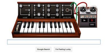 Google Doodle Game, Moog Synthesizer.