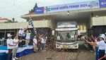 Mudik Gratis Peruri Berangkatkan 700 Peserta ke Jawa Tengah