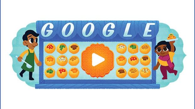 Google Doodle Game, Pani Puri.
