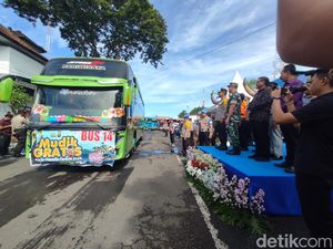 650 Peserta Mudik Gratis Diberangkatkan dari Terminal Ubung Bali