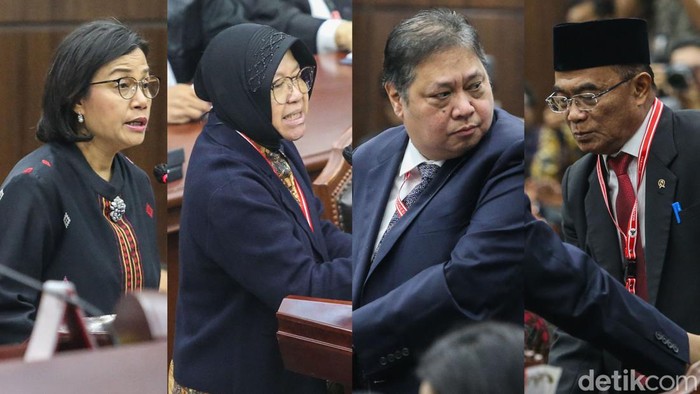 Suasana persidangan sengketa hasil Pemilu di Mahkamah Konstitusi, Jakarta, Jumat (5/4/2024).