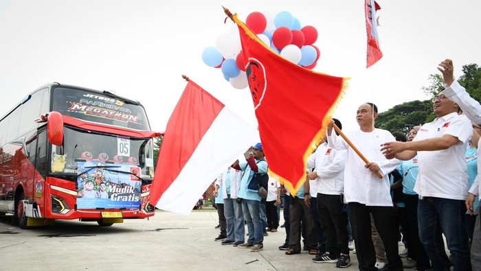 Ribuan Pemudik Nikmati Mudik Gratis 2024 bersama Projo dari TMII