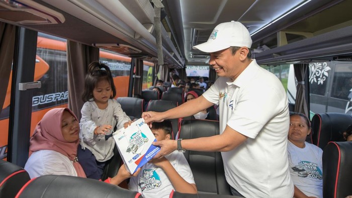 Dalam rangka ikut mendukung program pemerintah dan terjaminnya kegiatan mudik gratis dari BUMN untuk warga di sekitar Jabodetabek pulang ke kampung halamannya.