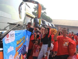 Semringah Perajin Tahu Tempe Ikut Mudik Gratis