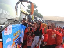 Semringah Perajin Tahu Tempe Ikut Mudik Gratis