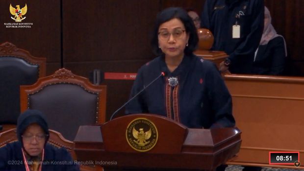 Sri Mulyani di sidang MK