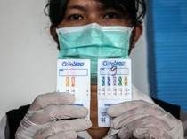 Sopir Bus Jalani Tes Narkotika di Terminal WA Gara Palangka Raya