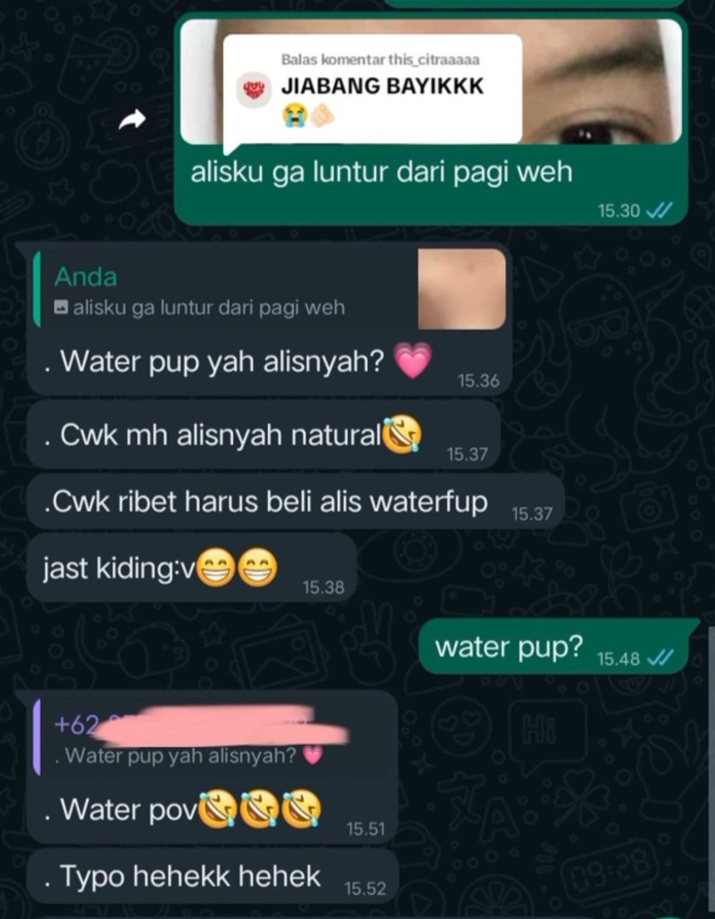 Netizen @kekocakandunia membagikan berbagai teks berisi tulisan typo yang kocak abis. Sampai capek ngakaknya.