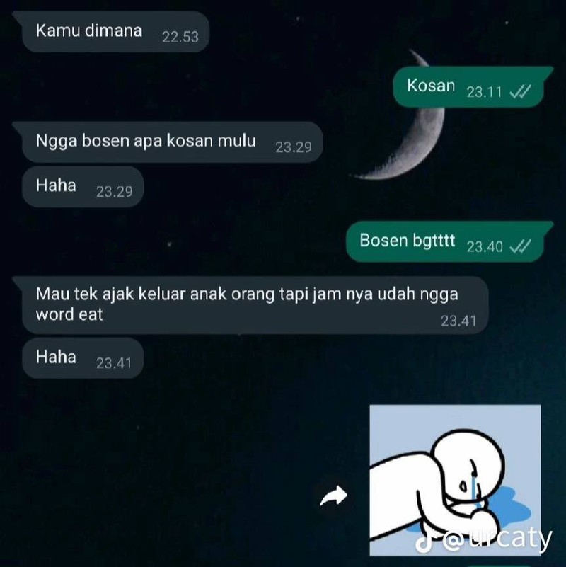 Netizen @kekocakandunia membagikan berbagai teks berisi tulisan typo yang kocak abis. Sampai capek ngakaknya.