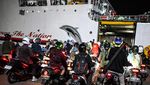 Potret Ribuan Pemudik Motor yang Hendak ke Lampung