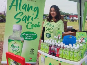 Booth Alang Sari Cool Hadir di Rest Area Km 379A