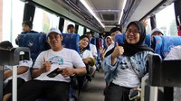Pemudik diberangkatkan menggunakan 75 bus dari Jakarta dengan tujuan akhir antara lain Surabaya, Madura, Wonogiri, Wonosari. Sementara satu lokasi keberangkatan dari Palembang dengan tujuan akhir Bandar Lampung. 