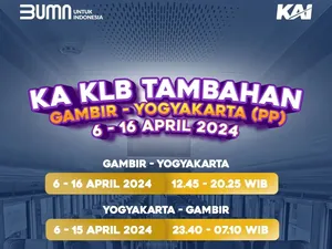 Ada Kereta Tambahan Mudik Lebaran 2024 Gambir-Yogyakarta, Ini Jadwalnya!