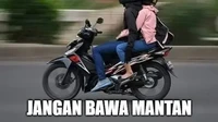 Tak dianjurkan mudik ke kampung halaman membawa mantan. (Foto: 1cak.com)