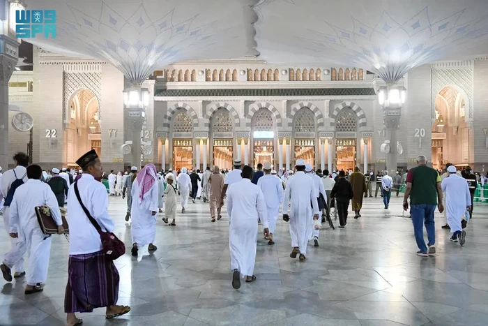 Pengunjung Masjid Nabawi pada 20 hari pertama Ramadan, Maret 2024.