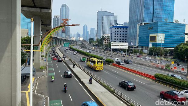 Potret Jakarta lengang ditinggal warga mudik