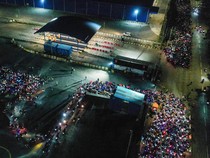 Potret Udara Ribuan Pemudik Motor Menyemut di Ciwandan