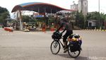 Pria Ini Mudik dengan Sepeda dari Serpong ke Palembang