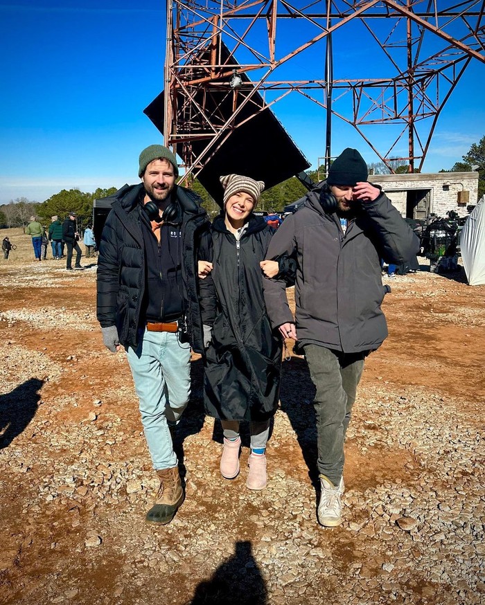 Foto belakang layar syuting Stranger Things 5.