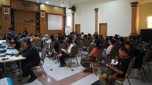 Suasana pelaporan SPT Pajak Penghasilan (PPh) tahun pajak 2023 di Kantor Wilayah Direktorat Jenderal Pajak (Kanwil DJP) Bali, beberapa waktu lalu. (Foto: Istimewa/Kanwil DJP Bali)