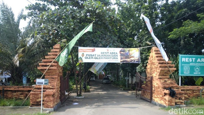 Taman Cirebon Power yang bisa digunakan pemudik untuk beristirahat.