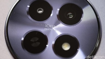 Menghadirkan kamera utama beresolusi besar 108MP dengan teknologi 3x In-Sensor Zoom, Realme 12 5G dijanjikan bisa menghasilkan foto yang mengesankan dengan detail terbaik di segmennya.  Foto: detikINET/Anggoro Suryo Jati