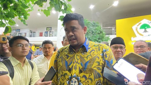 Wali Kota Medan Bobby Nasution di DPP Partai Golkar (Brigitta Belia/detikcom)