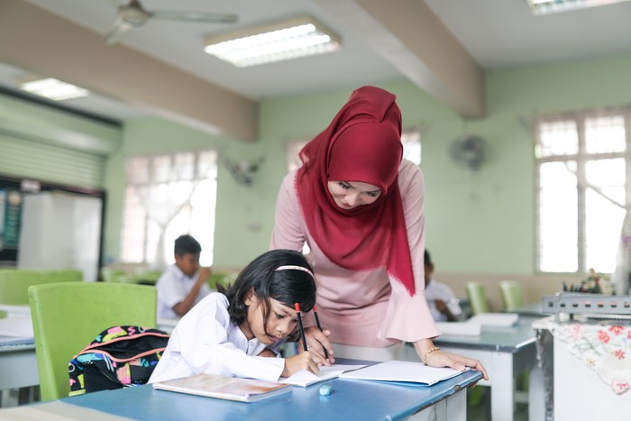 Ilustrasi siswa sd