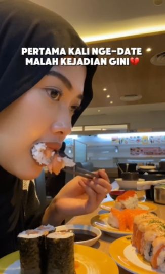 Kacau! Gegara Sushi, Kencan Pertama Ini Berakhir Berantakan