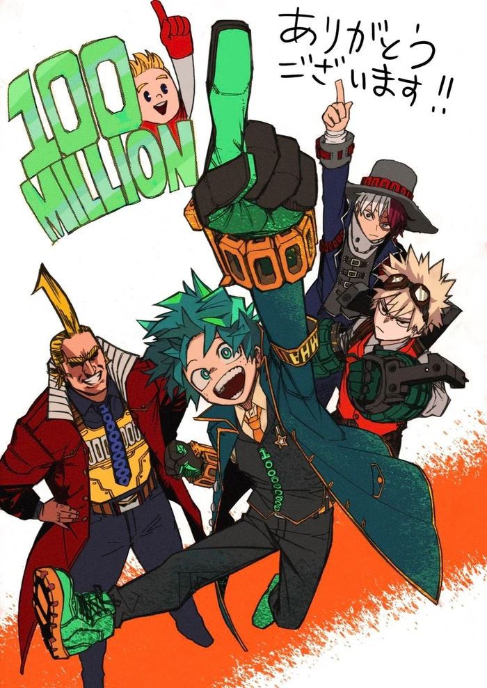My Hero Academia My Hero Academia mencapai angka penjualan 100 juta eksemplar.