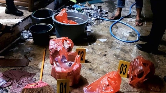 Petasan yang diamankan dari lokasi ledakan ponpes Temboro Magetan.