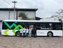 Ada Bus Listrik Wira-wiri di Bandara Soetta, Ini Penampakannya