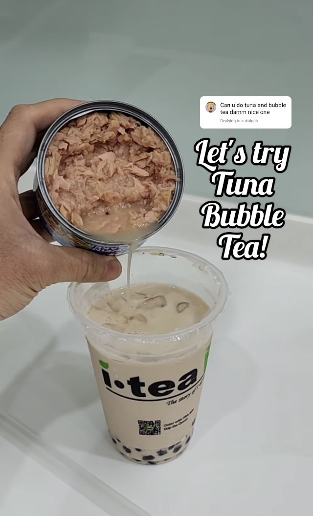 Gokil! Pria Ini Racik Bubble Tea Tuna hingga Nasi Padang Es Krim