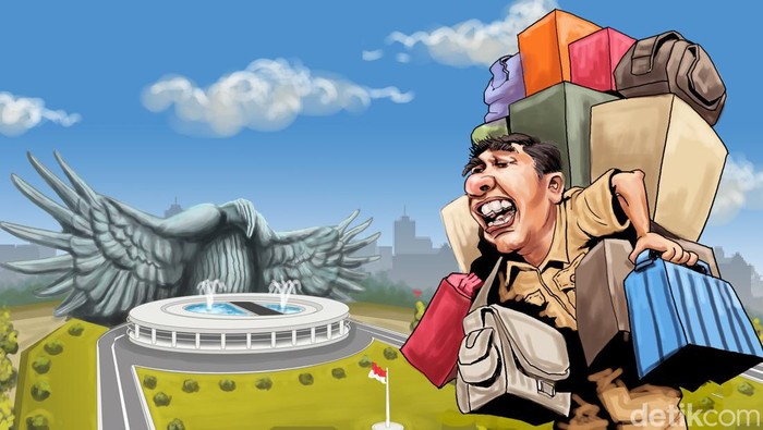 Ilustrasi detikX Pindah ke Ibu Kota Nusantara