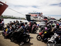 Suasana Pelabuhan Ciwandan H-2 Lebaran, Masih Ramai tapi Lancar