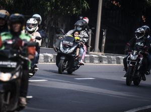 Pantauan Pemudik Motor di Jalur Pantura Cirebon