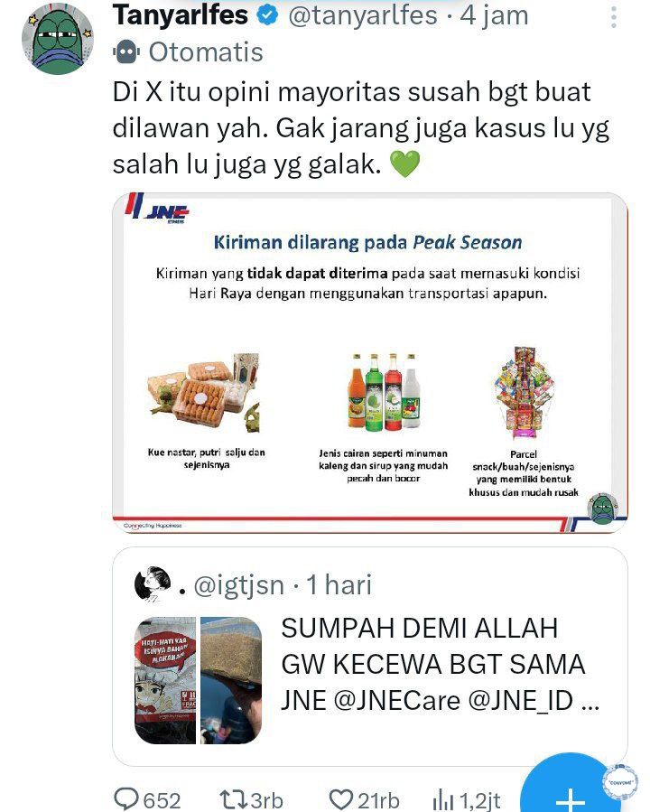 Nastar Hancur, Netizen Ngamuk ke Jasa Pengiriman dan Ujungnya Tak Terduga