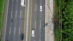 Foto Udara Lokasi Kecelakaan Maut Tol Jakarta-Cikampek KM 58