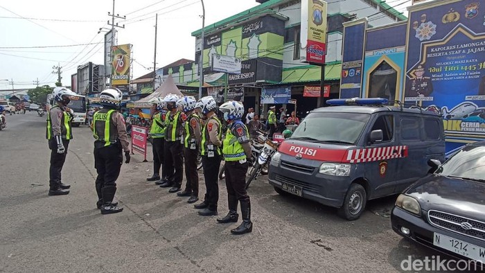 Patroli Polres Lamongan antisipasi mudik Lebaran
