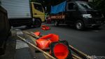 Penutup Putaran Balik di Jalur Pantura Tambun Dirusak, Bikin Jalan Macet