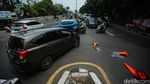 Penutup Putaran Balik di Jalur Pantura Tambun Dirusak, Bikin Jalan Macet