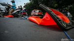 Penutup Putaran Balik di Jalur Pantura Tambun Dirusak, Bikin Jalan Macet
