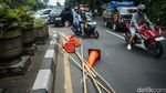 Penutup Putaran Balik di Jalur Pantura Tambun Dirusak, Bikin Jalan Macet