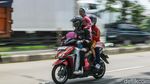 Pemudik Bawa Anak Libas Jalur Pantura