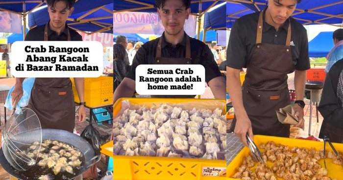 Penjual Crab Rangoon Tampan Ini Bikin Netizen Salah Fokus